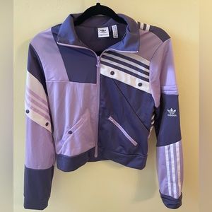 Adidas Purple Copped Funky Track Jacket